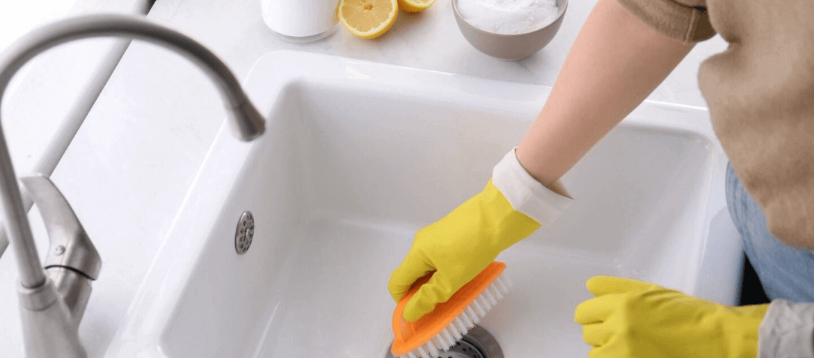 Fiberglass Sink Cleaning